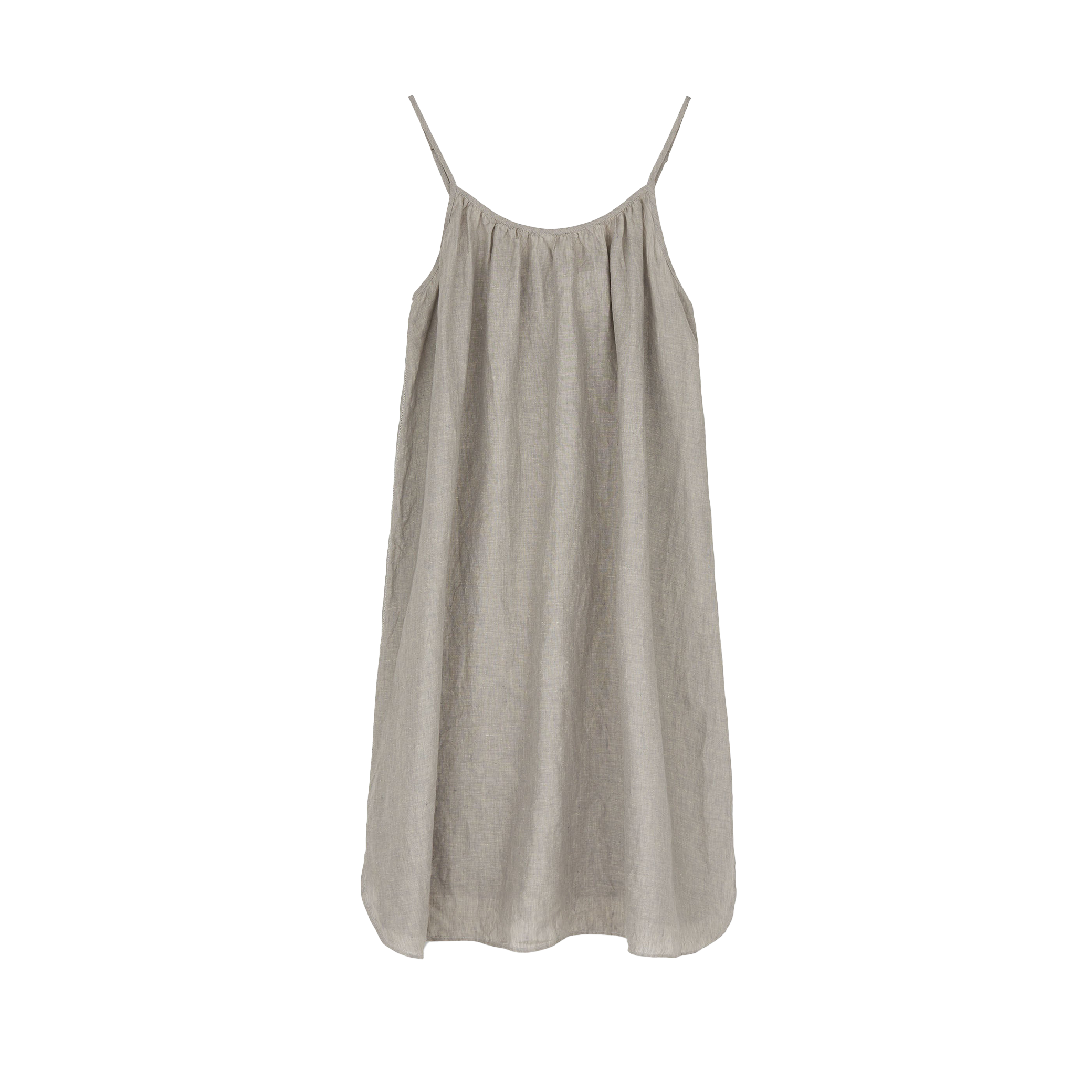 Sleveeless linen dress / long linen dress / Summer linen dress / Elegant dress / outlet Grey color dress