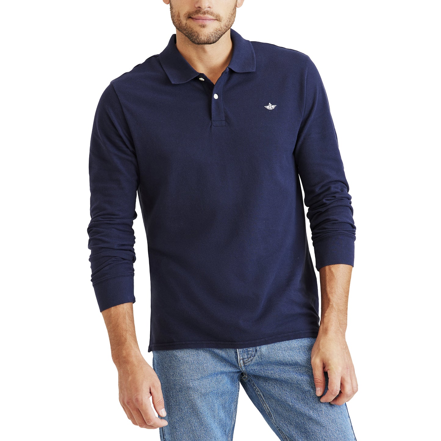 Men's Pique Polo, LS