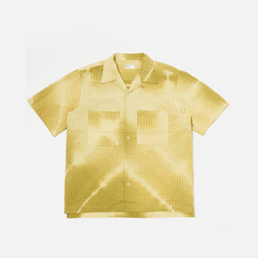 Tie n Dye Seersucker Camp Shirt, Khaki