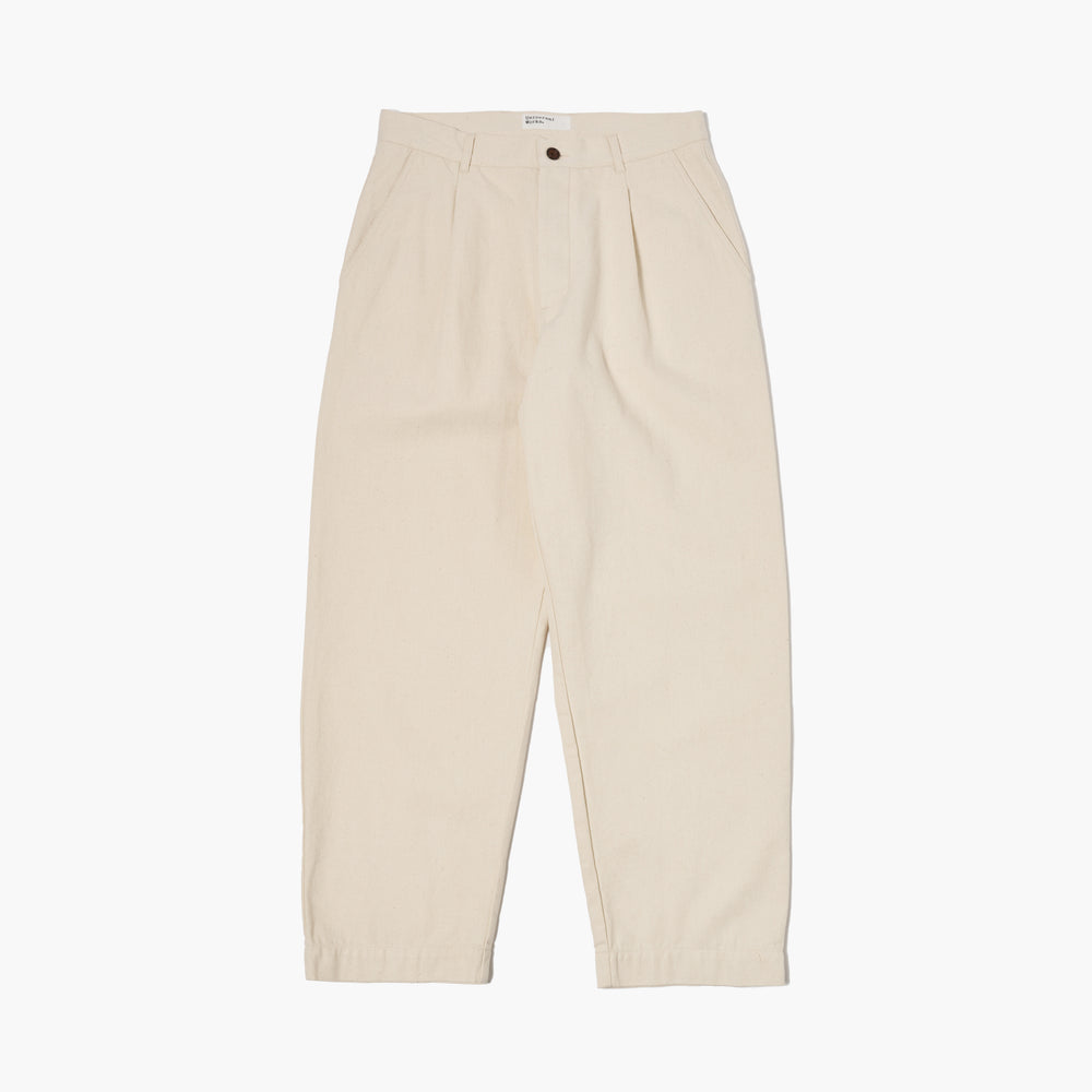 Recycled Cotton Duke Pant, Ecru