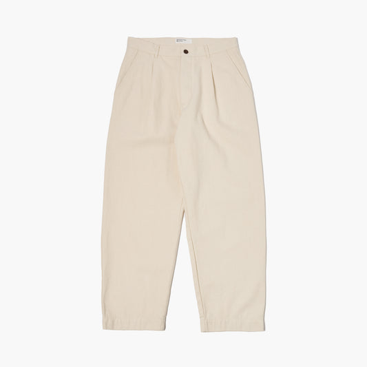 Recycled Cotton Duke Pant, Ecru