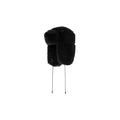 The Goldbergh Cher Fluffy Aviator Hat in black, featuring earflaps and adjustable chin straps, is the perfect luxurious winter accessory to complete your après-ski look.