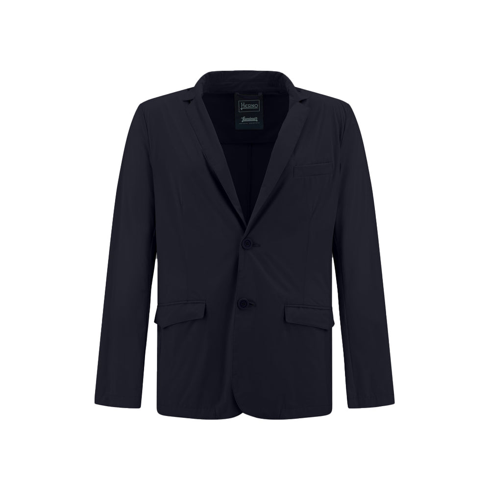 M Laminar Matte Finish Blazer, Navy