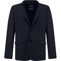 A Herno M Laminar Matte Finish Blazer, Navy, with two buttons, two front pockets, and a chest pocket. The blazer has a structured yet relaxed fit and is crafted from breathable, water-repellent fabric for added comfort.