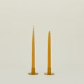 Essential Metal Candle Holder (Set of 2), Mustard