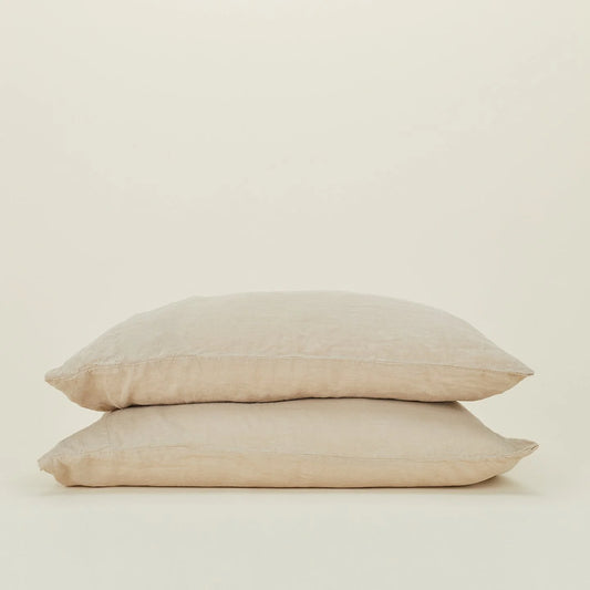 Standard Linen Pillow Case, Flax