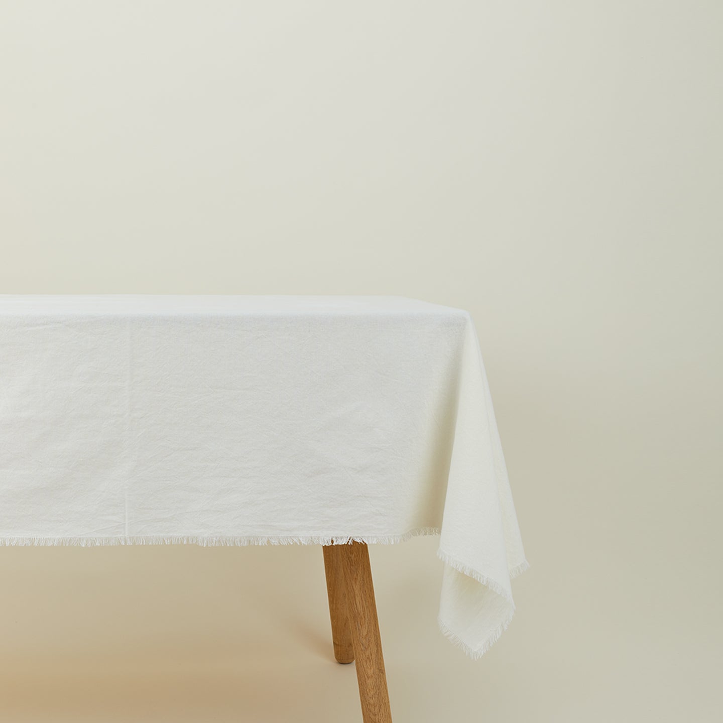 Essential Cotton Tablecloth, Ivory