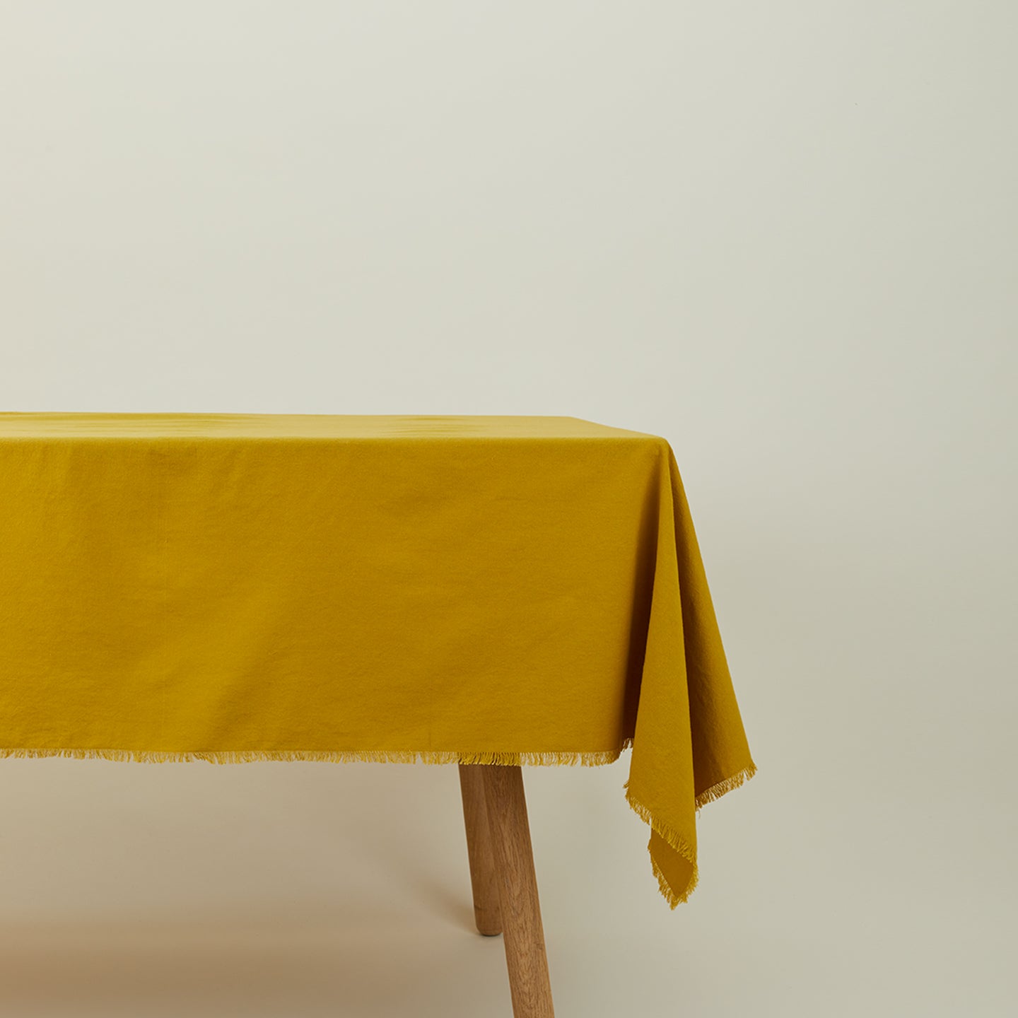 Essential Cotton Tablecloth, Mustard