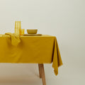 Essential Cotton Tablecloth, Mustard