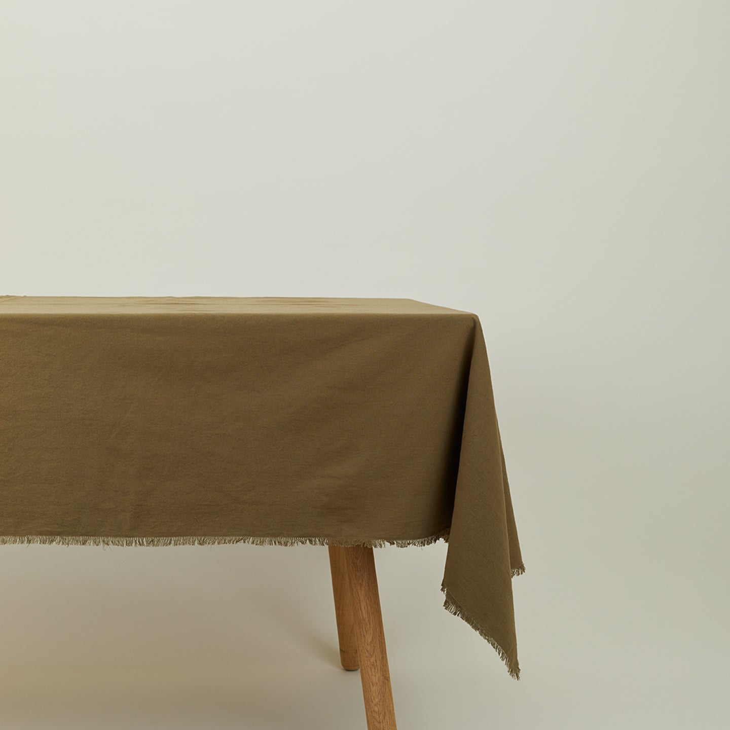 Essential Cotton Tablecloth, Olive