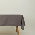 Essential Cotton Tablecloth, Dark Grey