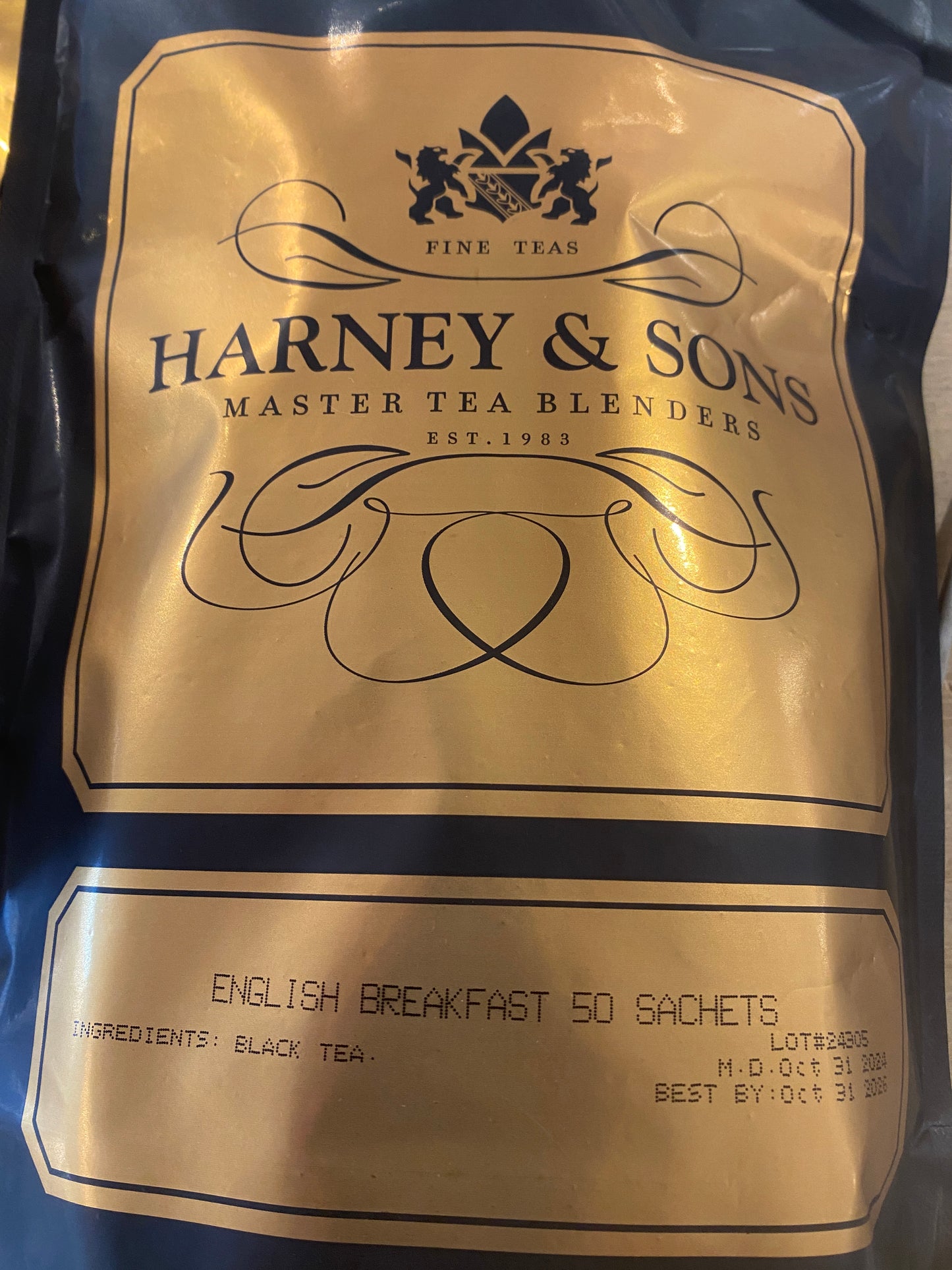 English Breafast Tea 50 bags - Harney