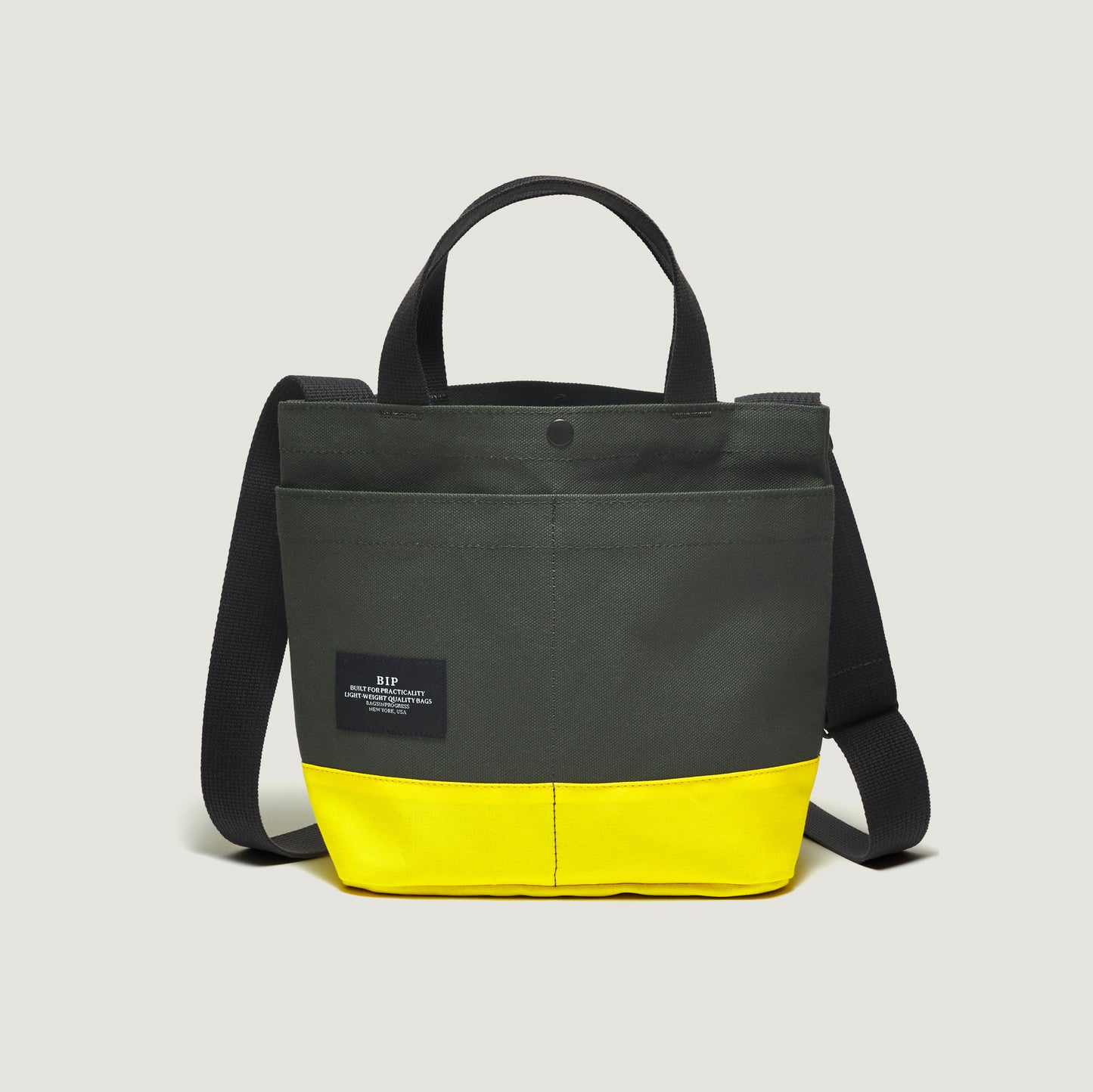 New York Tote Small, Special Edition: Forest Green/Yellow