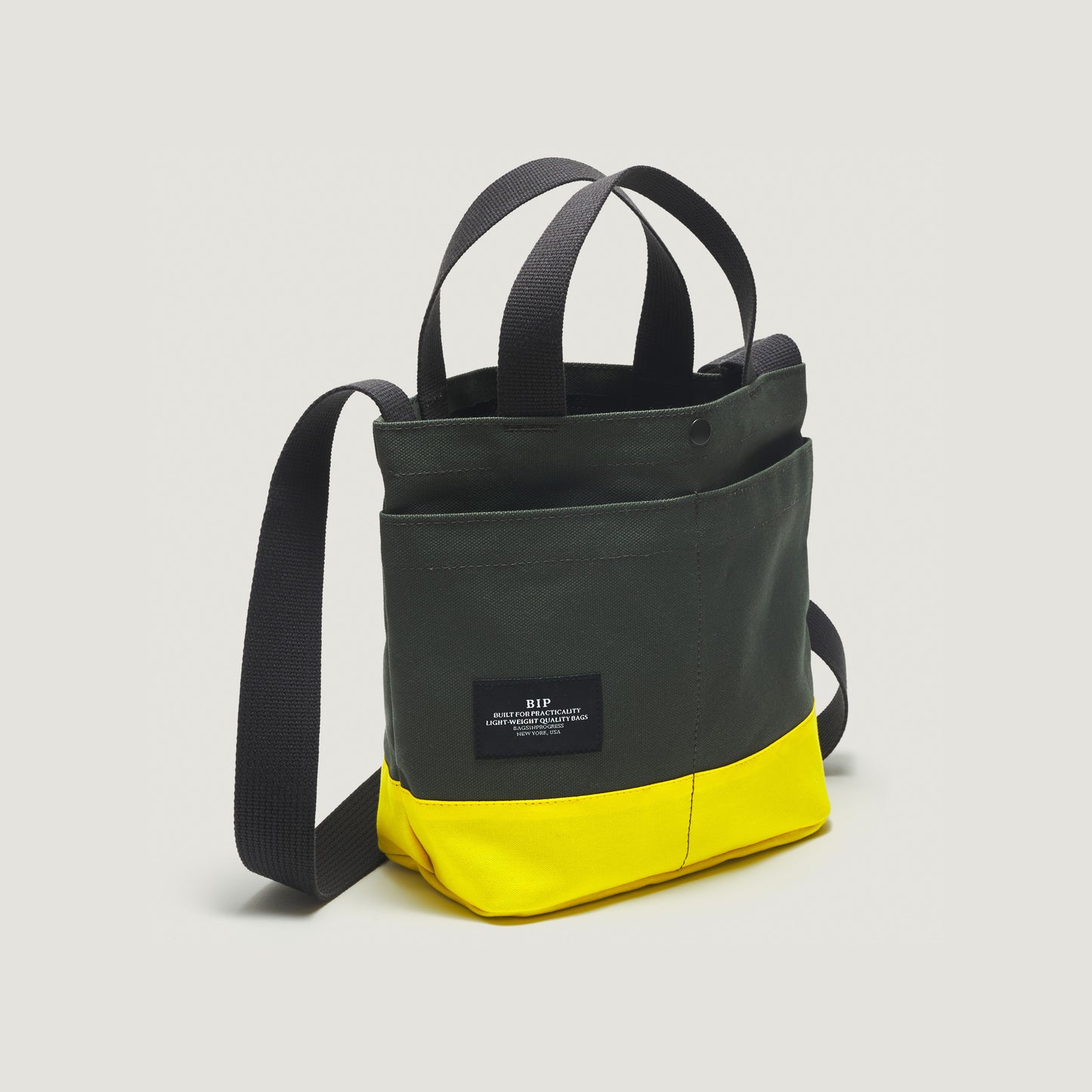 New York Tote Small, Special Edition: Forest Green/Yellow