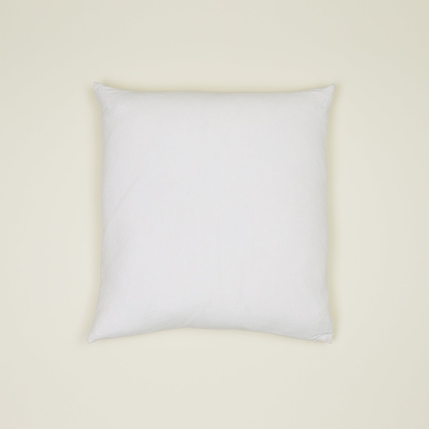 Simple Linen Pillow 22x22, White