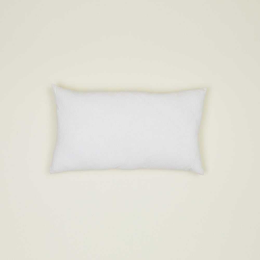 Simple Linen Pillow - 22x12, White