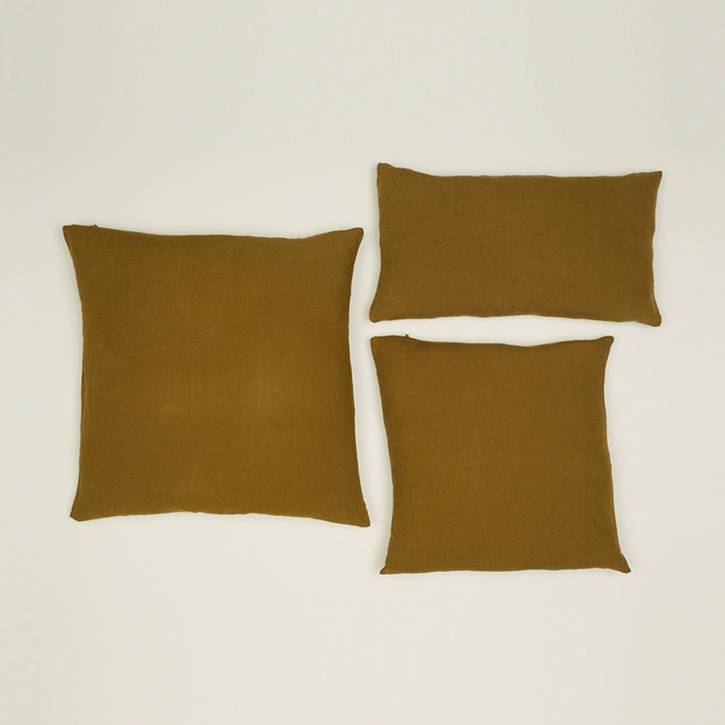 Simple Linen Pillow - 18x18, Bronze