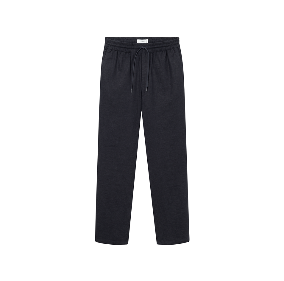 Patrick Linen Pants, Dark Navy