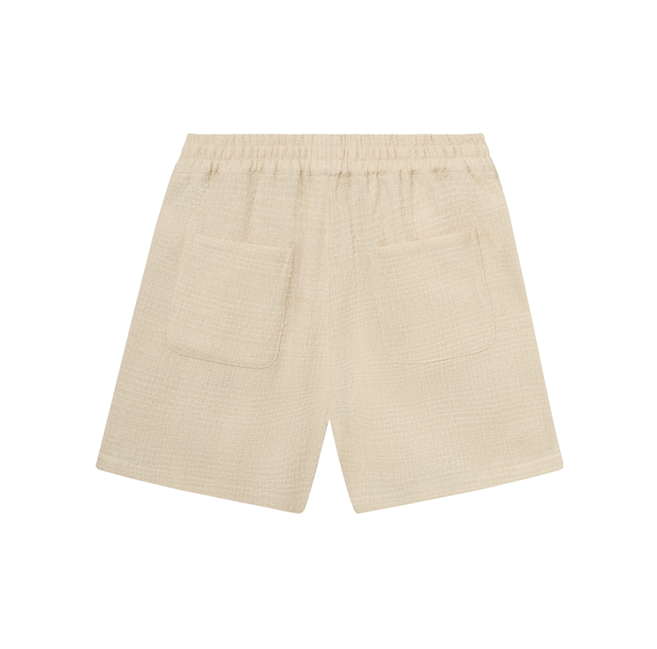 Kevin Boucle Shorts, Ivory