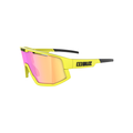 Fusion, Neon Yellow Frame, Brown with Purple Multi Lens