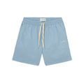 Stan Stripe Seersucker Swim Shorts, Washed Denim Blue/Light Ivory