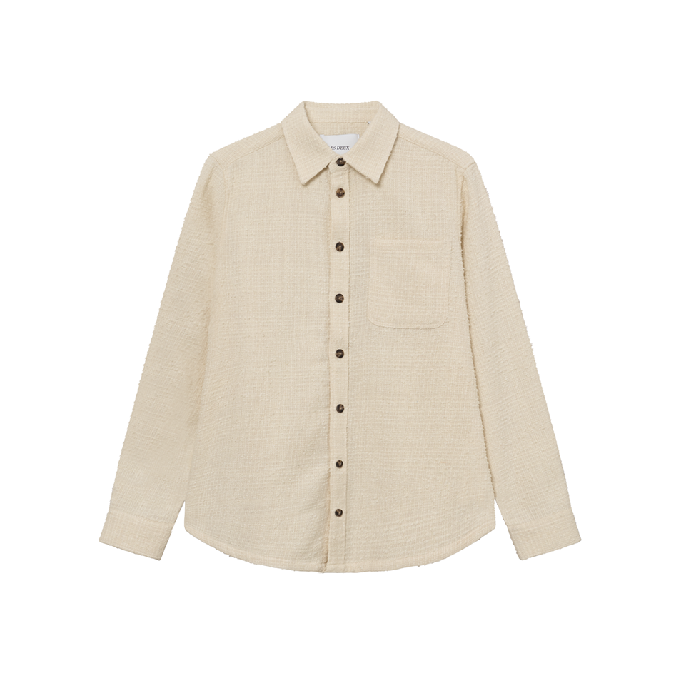 Kevin Boucle Shirt, Ivory