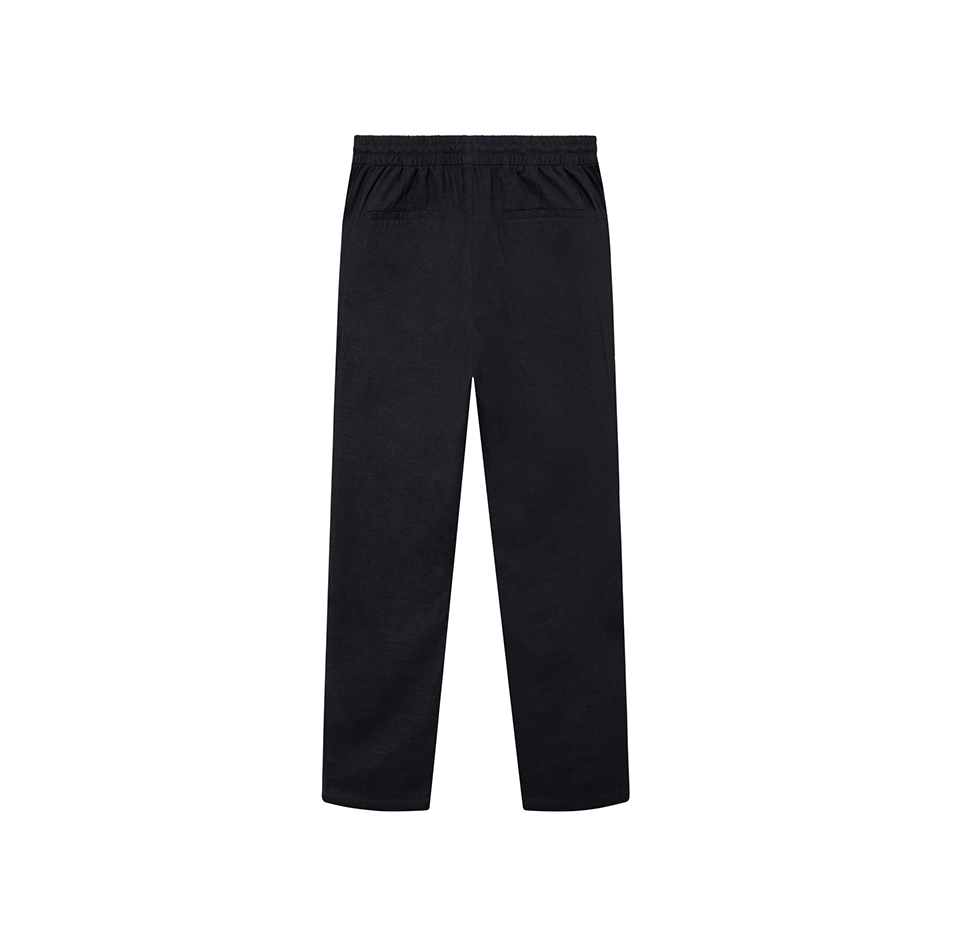 Patrick Linen Pants, Dark Navy