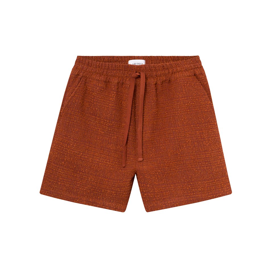 Kevin Boucle Shorts, Court Orange