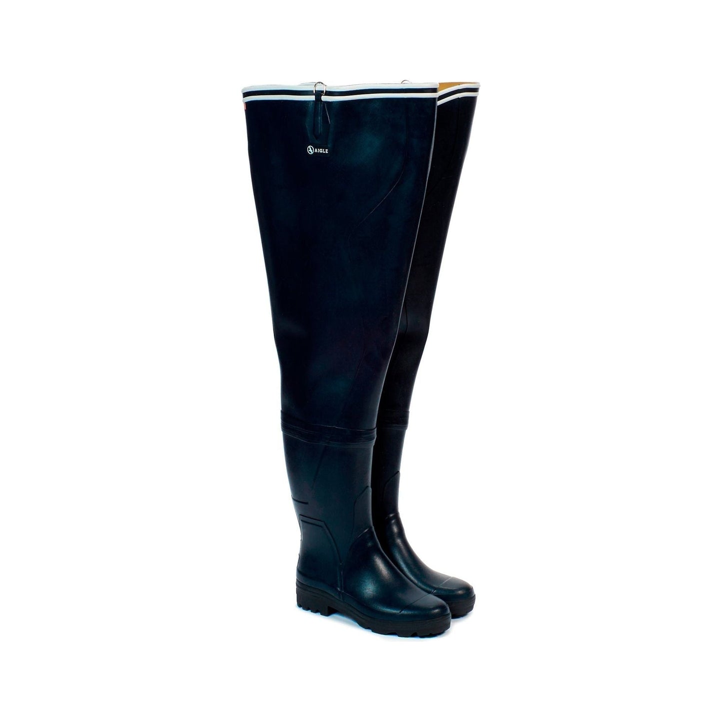 Aigle M Rain Boots M Brea Cuissardem Rubber Wader, New Marine