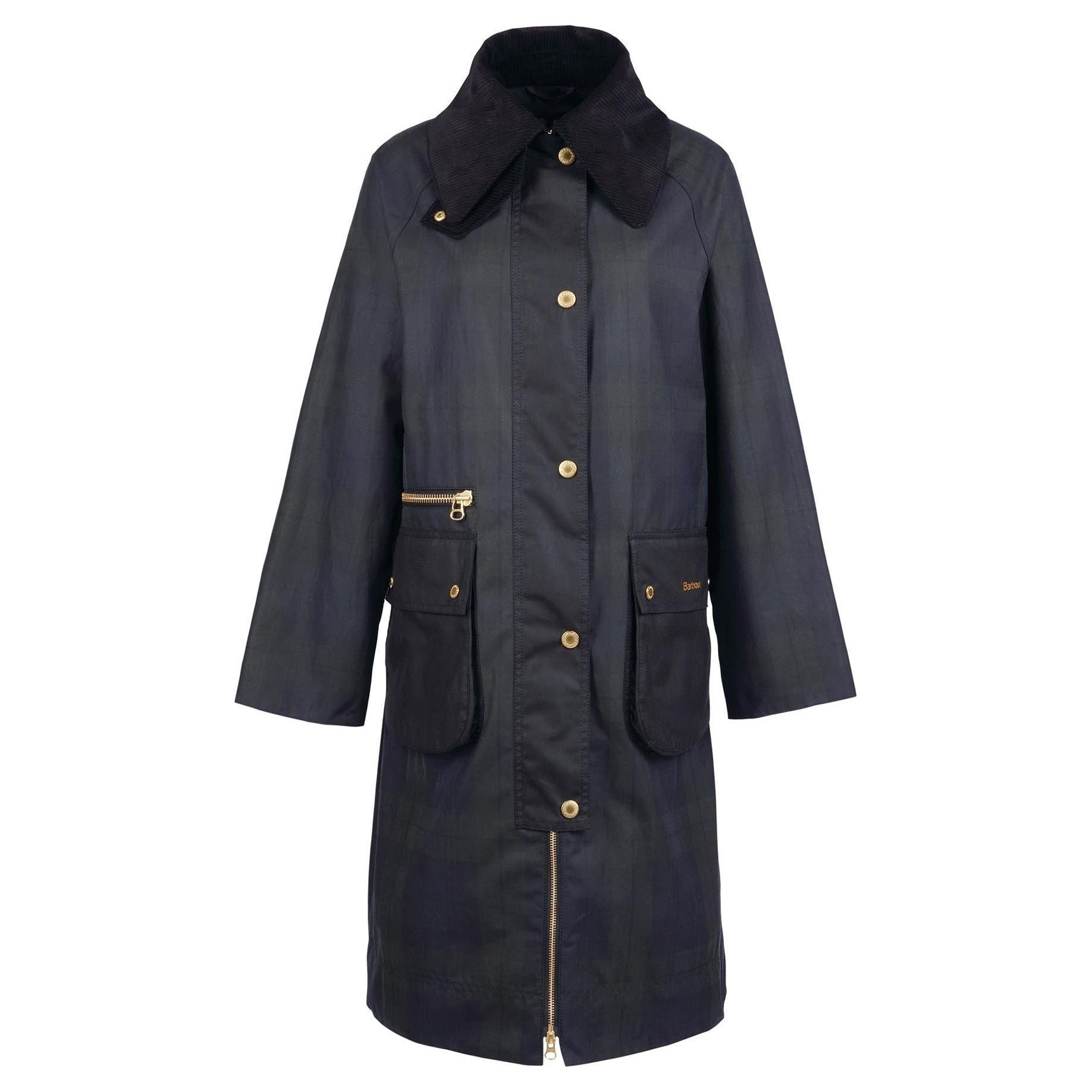 W Townfield Wax Jacket, Navy/Ancient