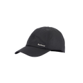 The Barbour Beslay Wax Sports Hat is a dark grey, water-resistant baseball cap made from waxed cotton, featuring a small, curved brim with signature Barbour detailing.