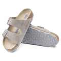 Birkenstock M Sandals Arizona SFB Sandal, Stone Coin Suede