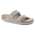 Birkenstock M Sandals Arizona SFB Sandal, Stone Coin Suede