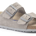 Birkenstock M Sandals Arizona SFB Sandal, Stone Coin Suede