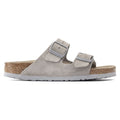 Birkenstock M Sandals Arizona SFB Sandal, Stone Coin Suede