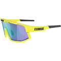 BLIZ Sunglasses One Size Vision, Matt Yellow / Smoke with Blue