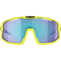 BLIZ Sunglasses One Size Vision, Matt Yellow / Smoke with Blue