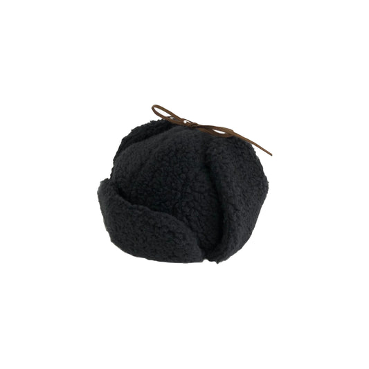 Boa Aviator Hat, Black