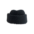 Cableami Winter Hat Boa Sherpa Cap With Earflap, Black