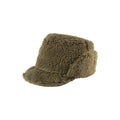 Cableami Winter Hat Boa Sherpa Cap With Earflap, Olive