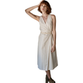 Caralarga Dresses Wrap Dress, Natural