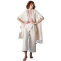 Caralarga W Pants Wrap Pants, Natural