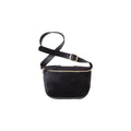 Clare V W Bags Velvet Leather Fanny Pack, Black