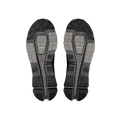 The image displays the soles of two Women's Cloudaway 2 shoes from On Running, featuring gray and black patterns with textured treads and an ultra-sticky Missiongrip™ outsole.