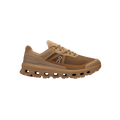 Introducing the Men's Cloudvista 2 trail running shoe by On Running, featuring a brown color, a thick Missiongrip™ outsole with ridges for excellent traction, and a branded logo on the side. It is equipped with a Helion™ superfoam midsole for exceptional comfort.