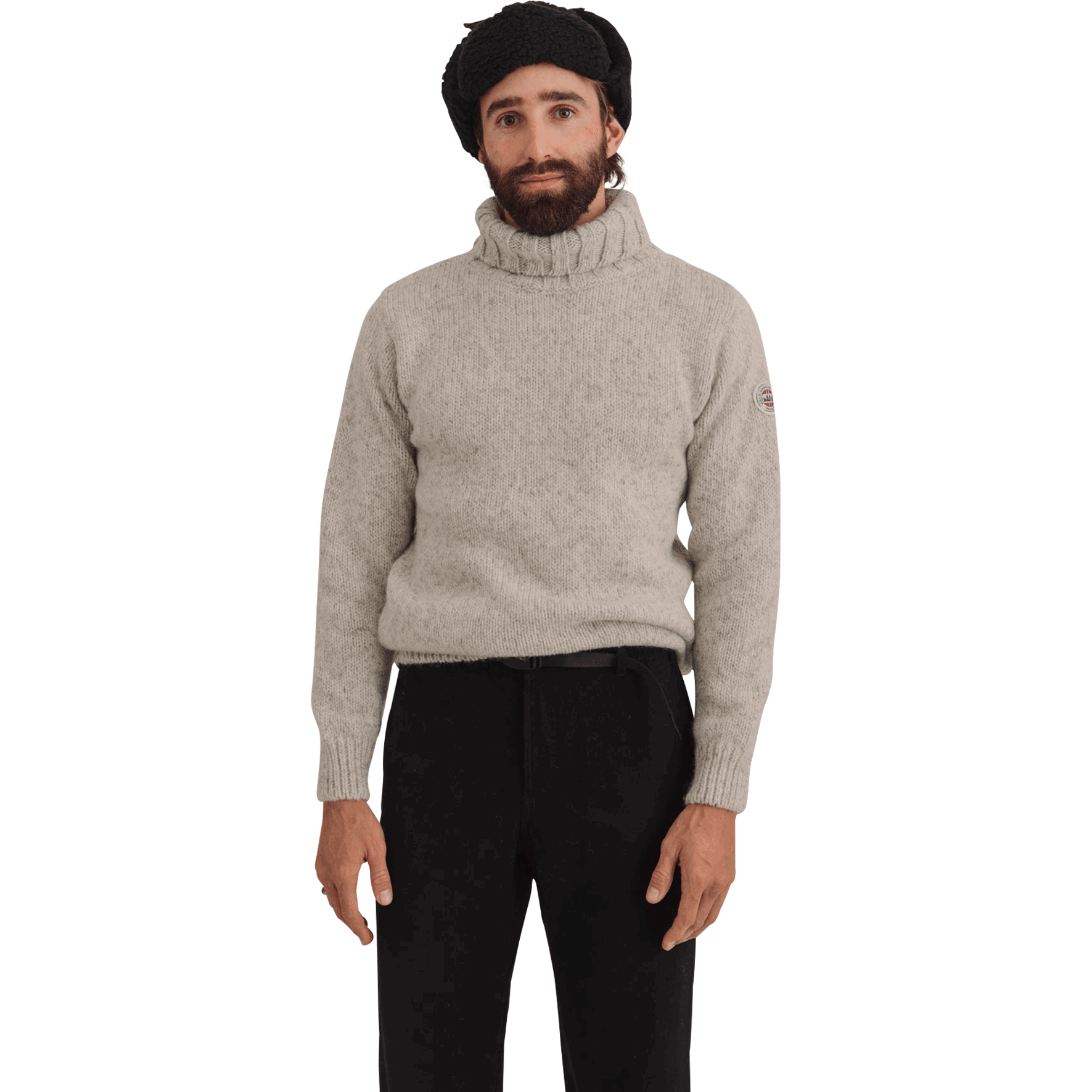 Devold Sweaters Nansen High Neck, Grey Melange