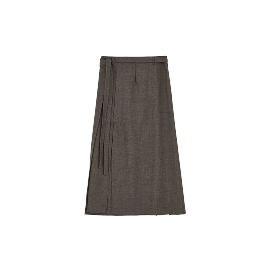 Fine Wool Wrap Skirt