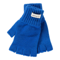 Created in Scotland, the blue fingerless gloves by Le Bonnet are the perfect accessory for cold weather. Made from cozy Merino wool, they feature a label on the cuff and provide both style and comfort for chilly days.