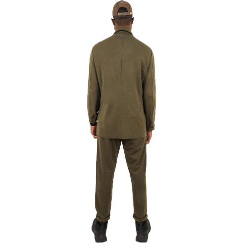 Harris Wharf M Dress Pant M Trousers Techno Viscose, Moss Green