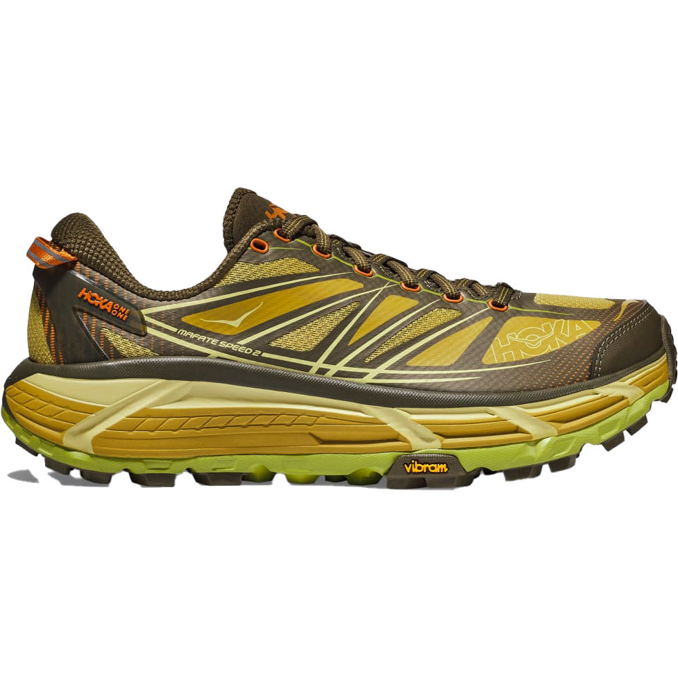 Hoka U Running Shoe U Mafate Speed 2, Dark Olive/Golden Lichen